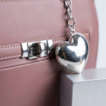 The Amour Box Satchel | Dusty Mauve & Silver