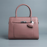 The Amour Box Satchel | Dusty Mauve & Silver