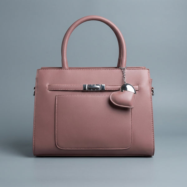 The Amour Box Satchel | Dusty Mauve & Silver