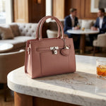 The Amour Box Satchel | Dusty Mauve & Silver
